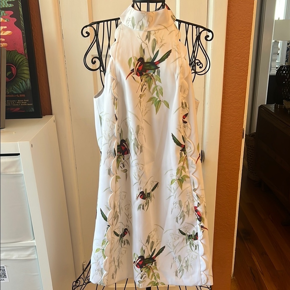Ted Baker London Toriat High Neck Floral Print Dress-Sz 2
